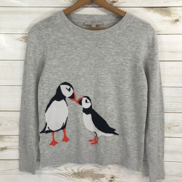 LOFT Sweaters - (SOLD) LOFT Soft Light Penguin Sweater, Womens Med